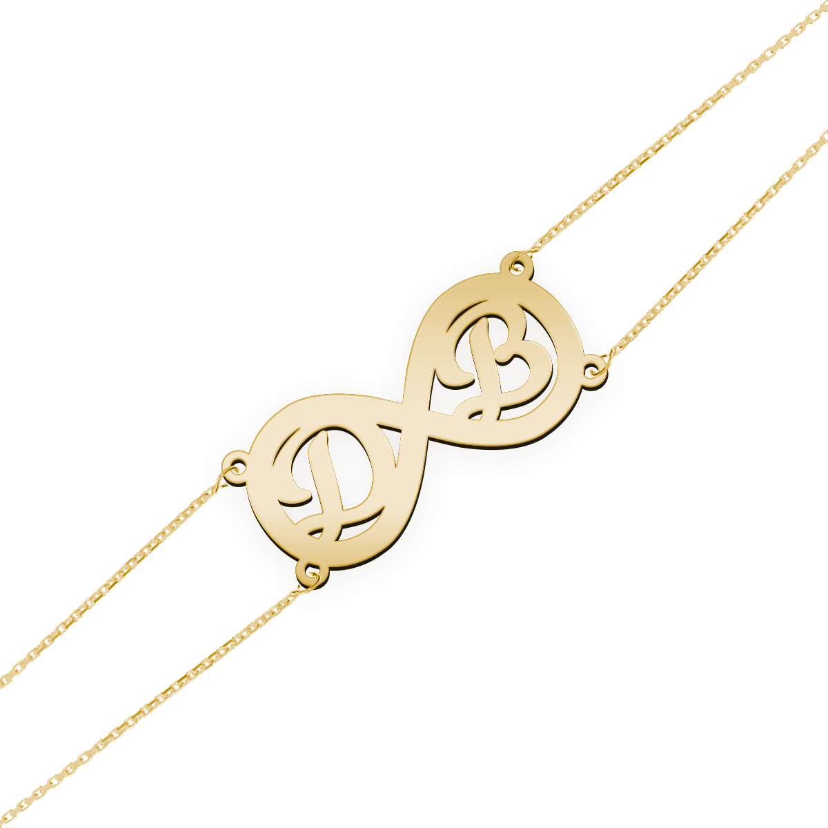 Namensarmband "D B"