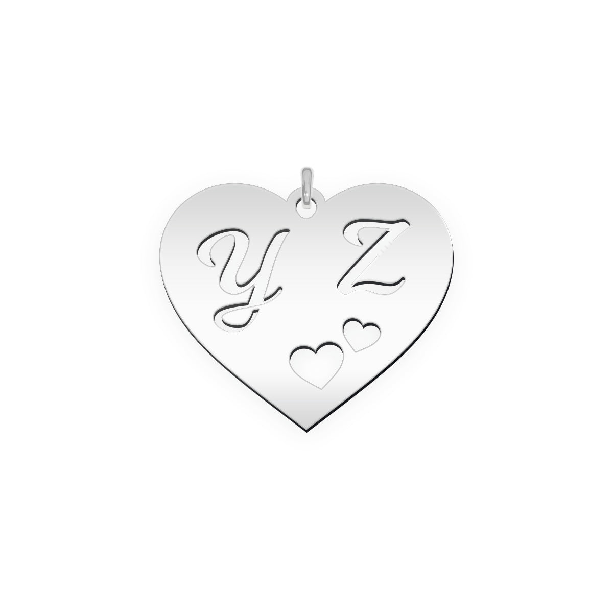 Anhänger Form in zwei Initialen " Y Z "