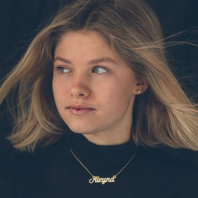 Namenskette aus Silber "Aleyna"