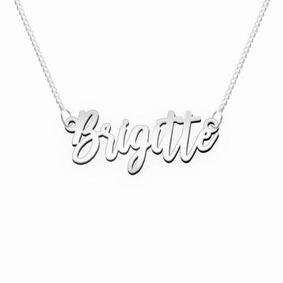 Namenskette minimalistisch Schriftart "Brigitte"
