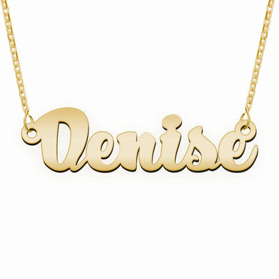 Namenskette minimalistisch Schriftart "Denise"