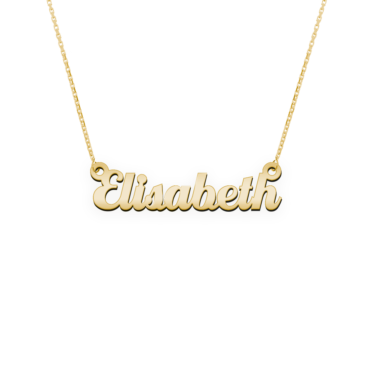 Namenskette Schriftart "Elisabeth"