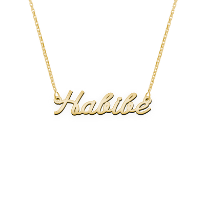 Namenskette Schriftart "Habibe"
