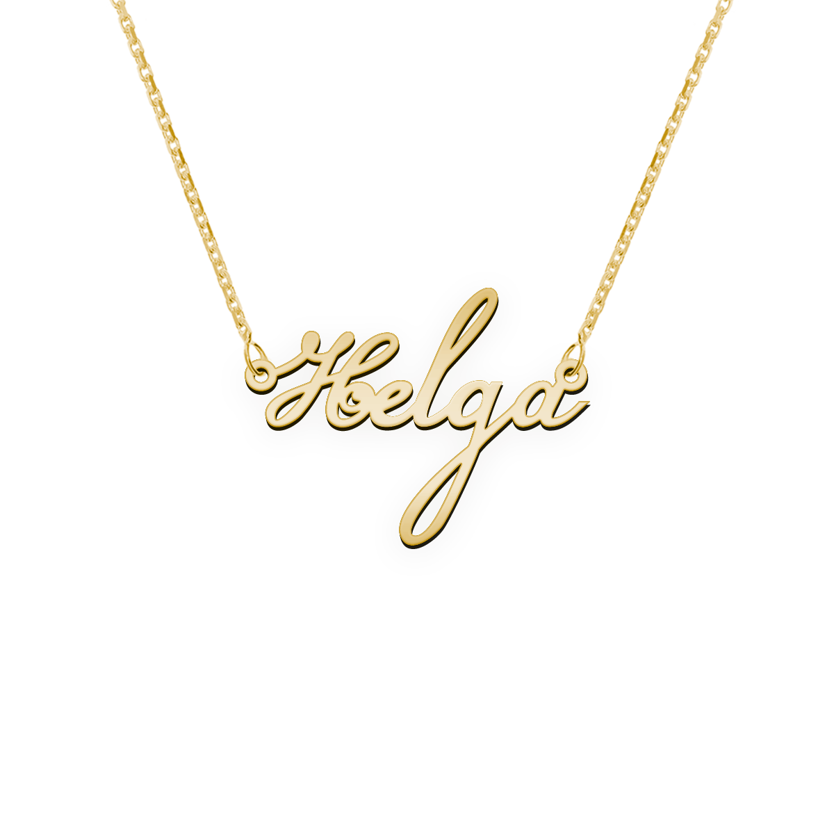 Namenskette Schriftart "Helga"