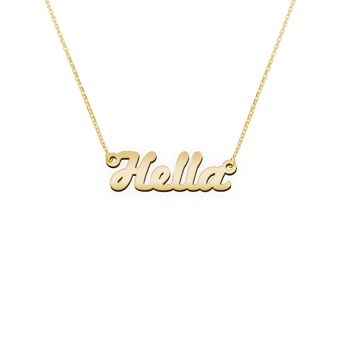 Namenskette Schriftart "Hella"