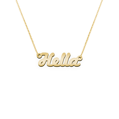 Namenskette Schriftart "Hella"