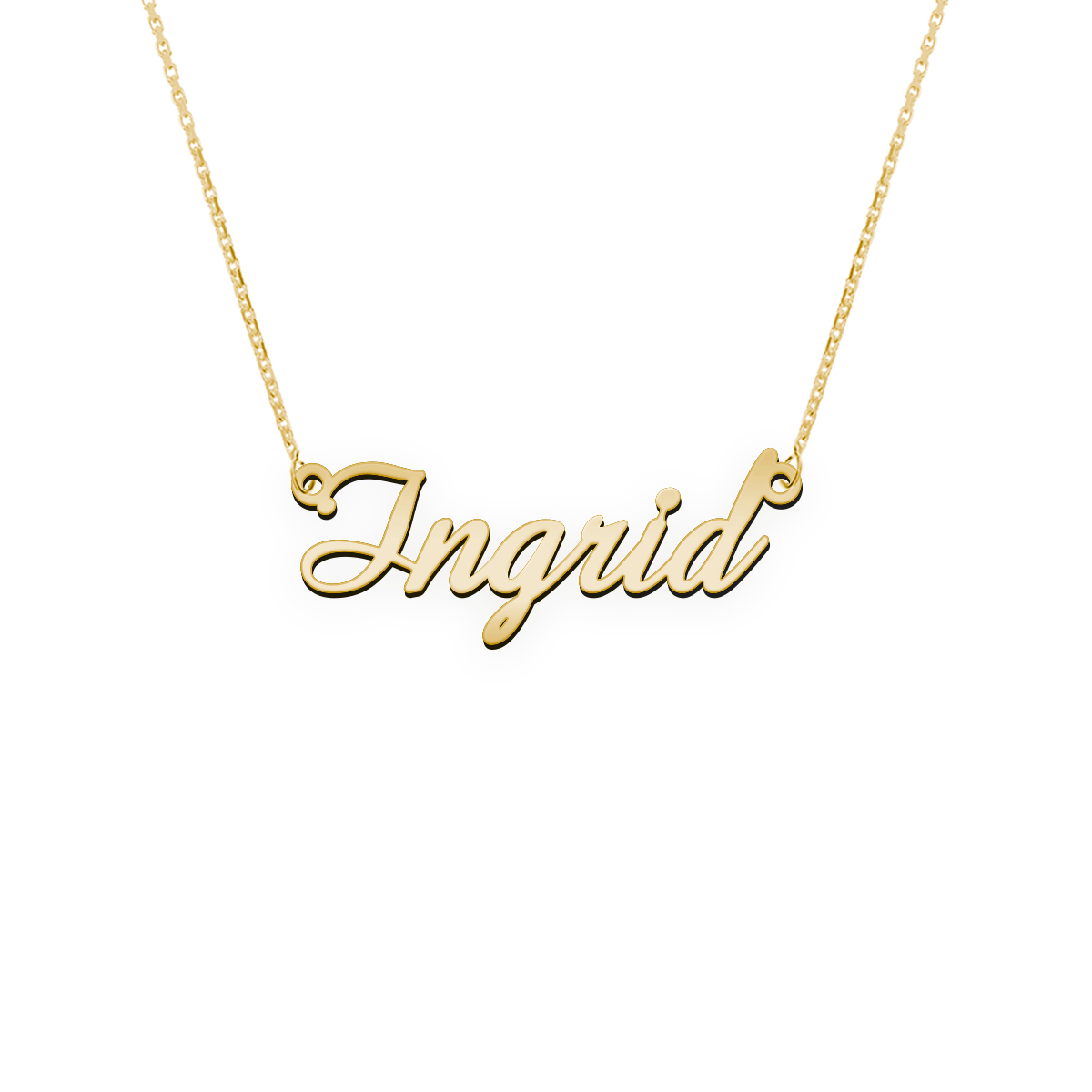 Namenskette Schriftart "Ingrid"