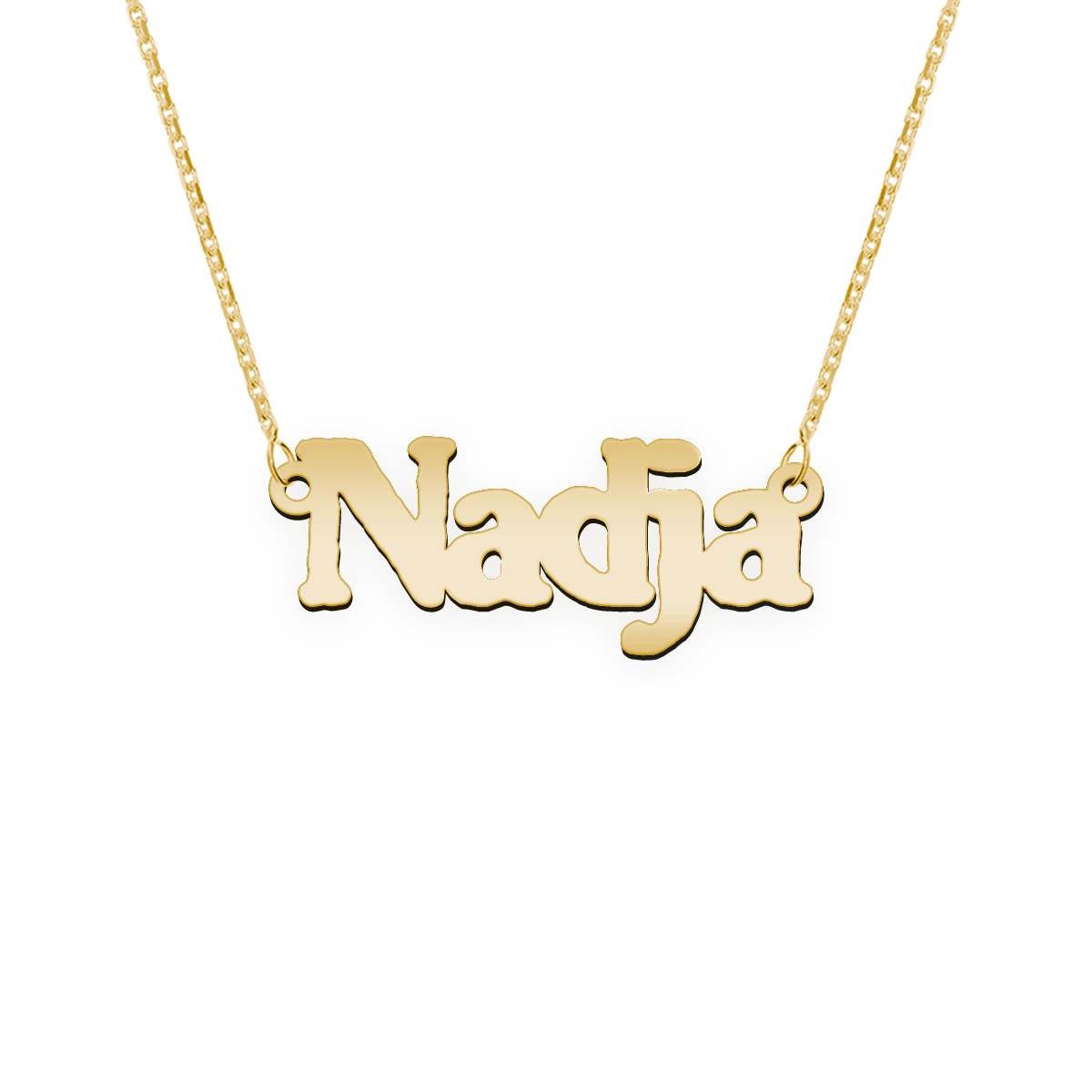 Namenskette Schriftart "Nadja"