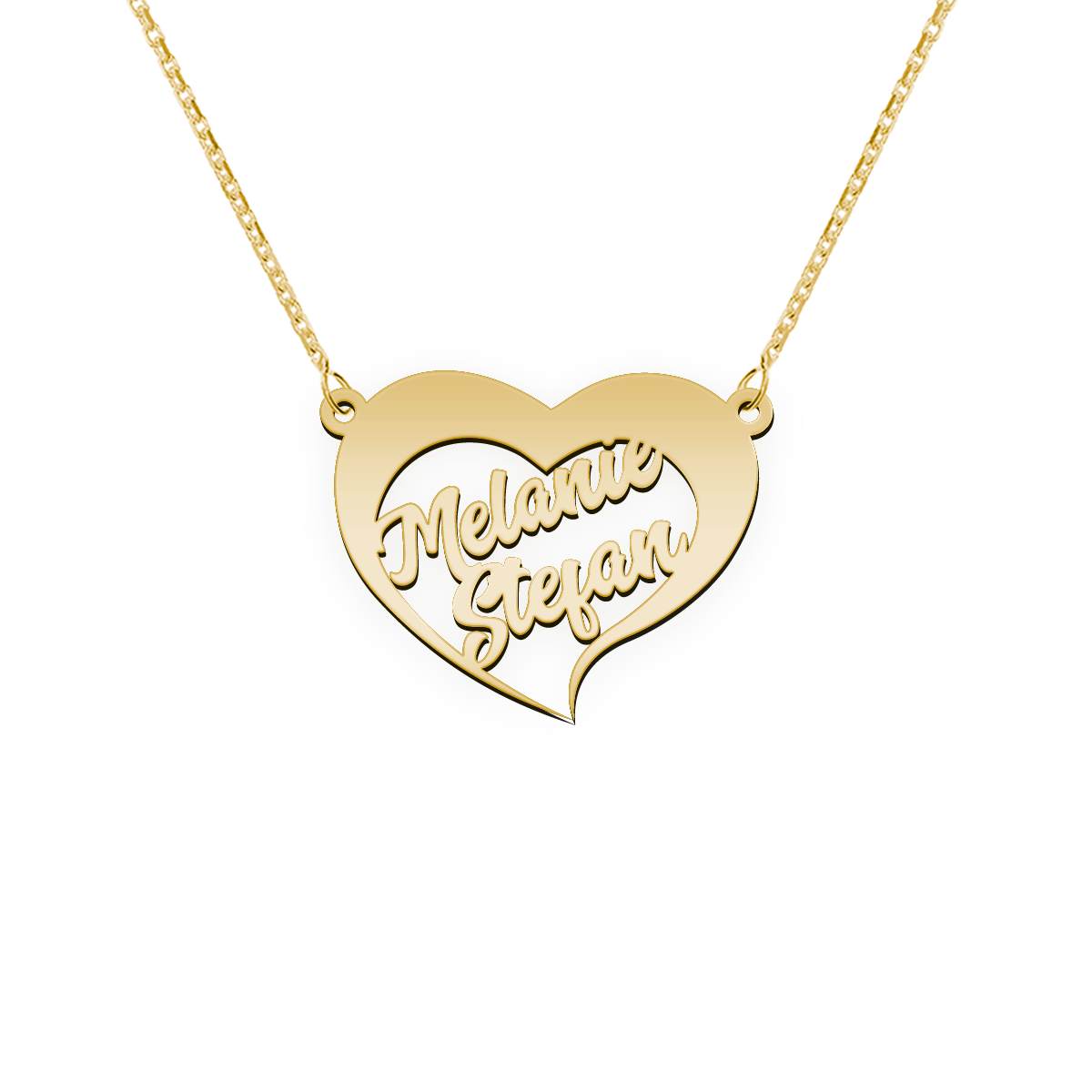 Namenskette Schriftart "Melanie Stefan"