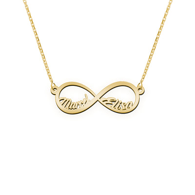 Namenskette mit Infinity Zeichen "Marcel Elisa"