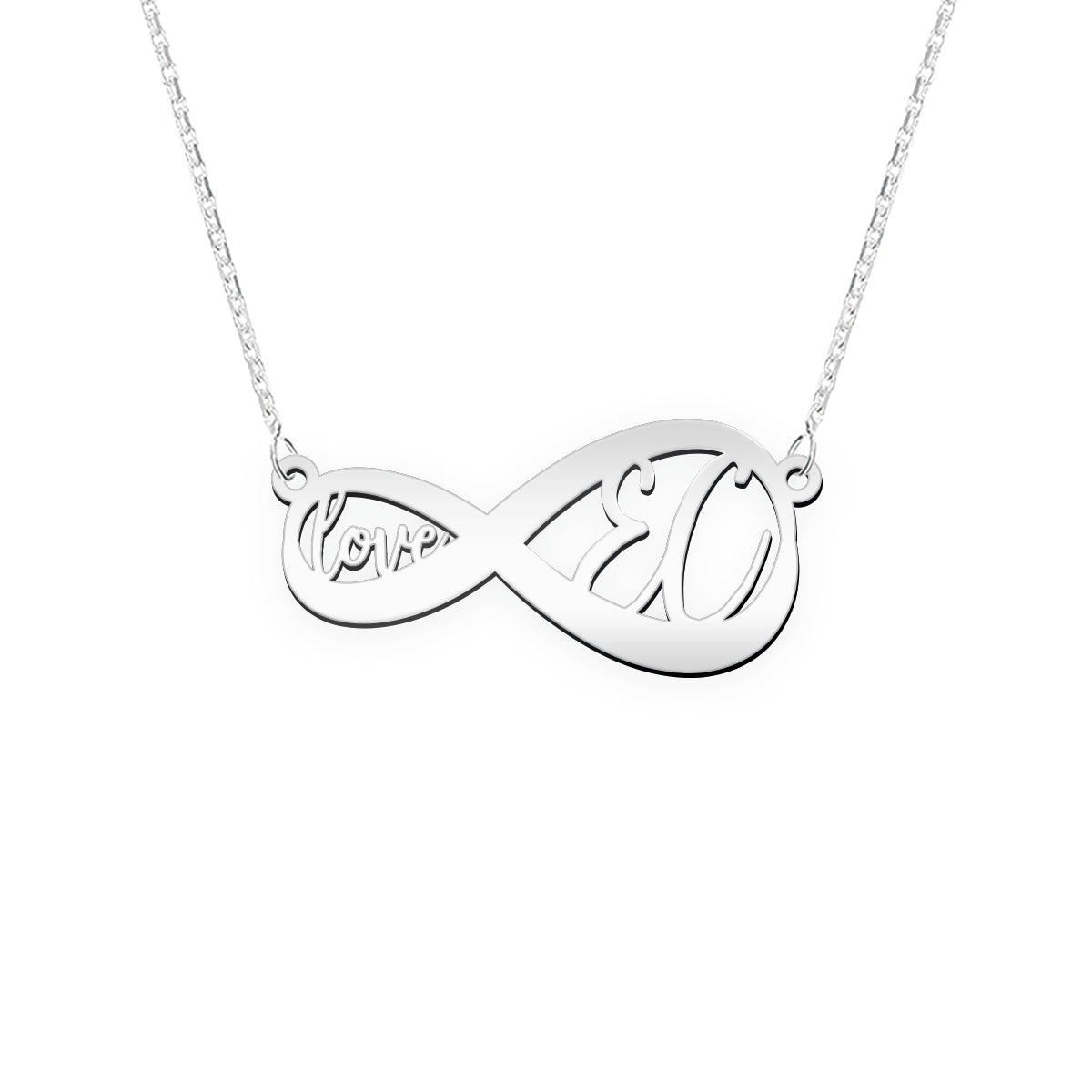 Namenskette mit Infinity Zeichen "Love EC"