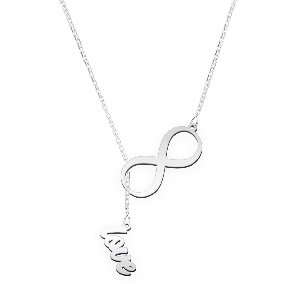 Namenskette mit Infinity Zeichen "Infinity Love"