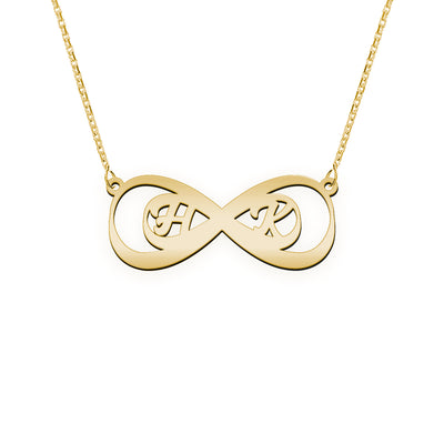 Namenskette mit Infinity Zeichen "H K "