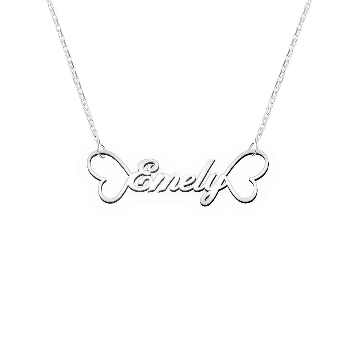 Namenskette für Kinder  Schriftart "Emely"
