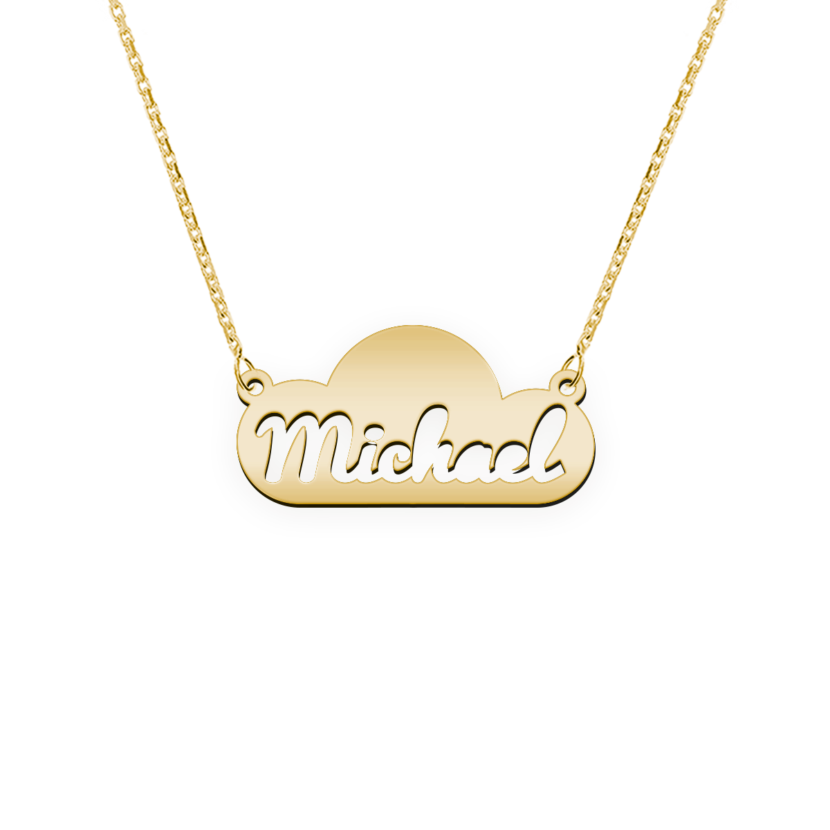Kopie von Namenskette Schriftart "Michael"