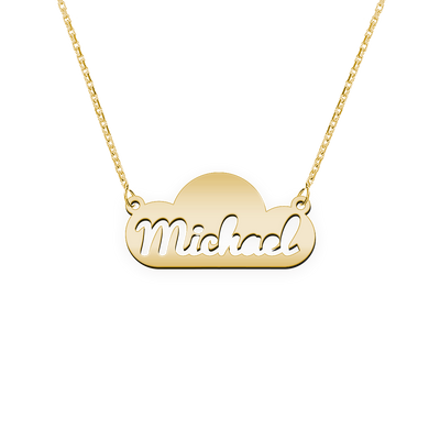 Kopie von Namenskette Schriftart "Michael"