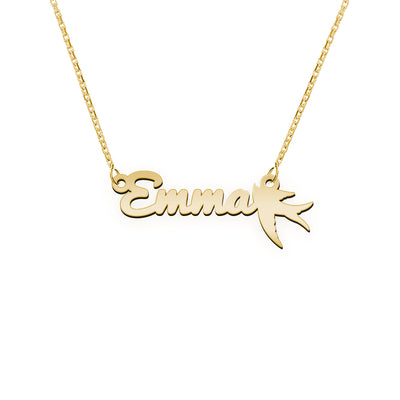 Namenskette für Kinder  Schriftart "Emma"