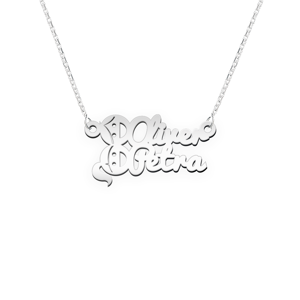 Namenskette Schriftart "Oliver Petra"