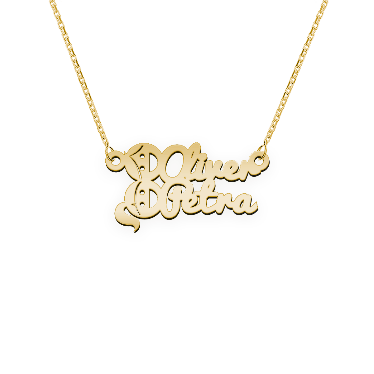 Namenskette Schriftart "Oliver Petra"