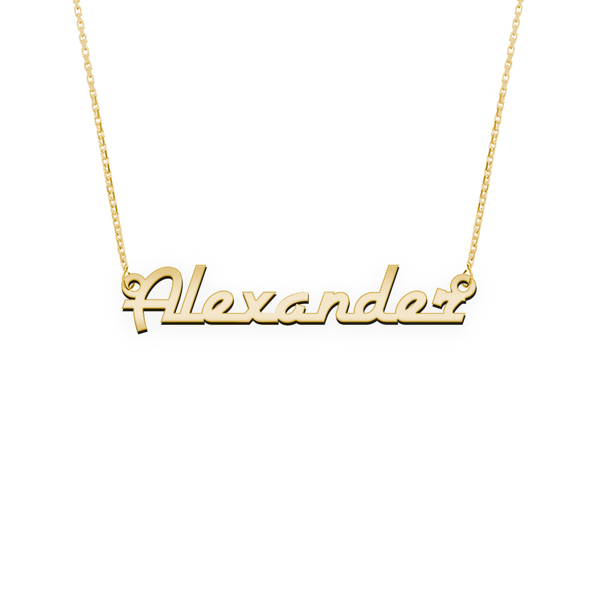 Namenskette Schriftart "Alexander"