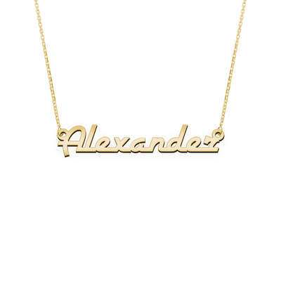 Namenskette Schriftart "Alexander"