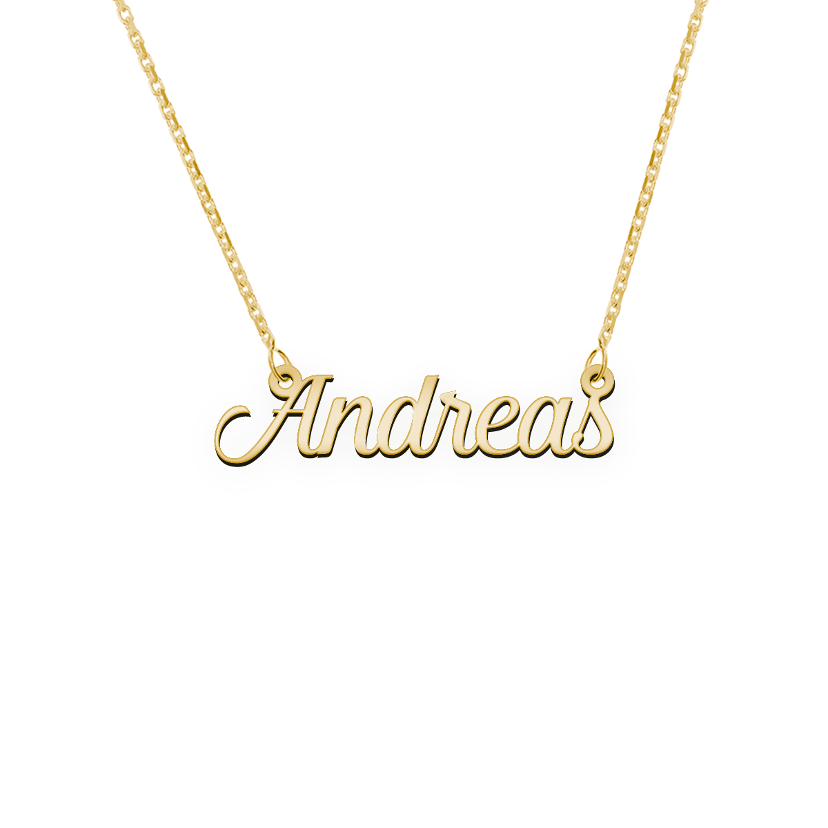 Namenskette Schriftart "Andreas"