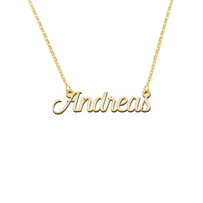 Namenskette Schriftart "Andreas"