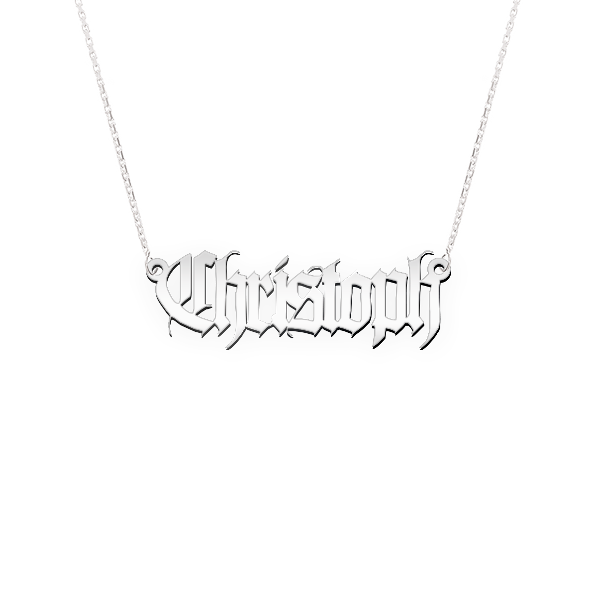 Namenskette Schriftart "Christoph"