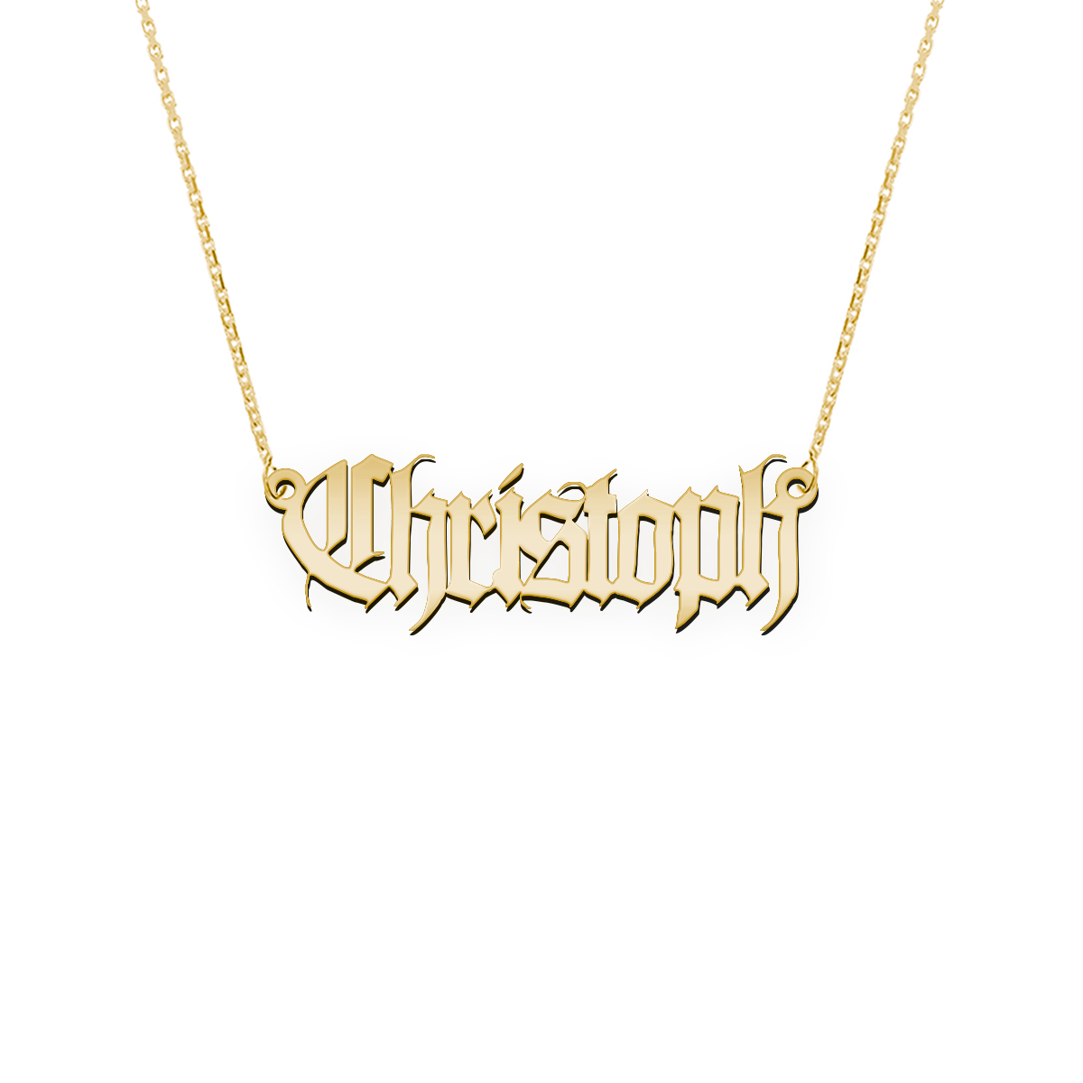 Namenskette Schriftart "Christoph"