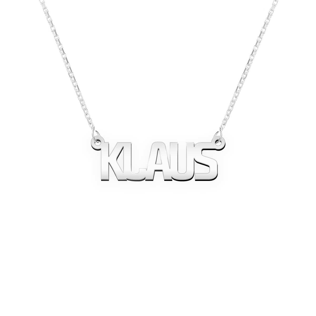 Namenskette Schriftart "Klaus"