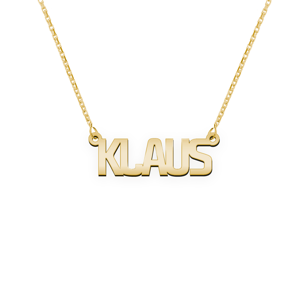 Namenskette Schriftart "Klaus"