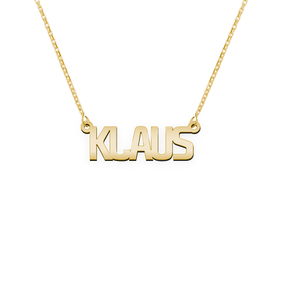 Namenskette Schriftart "Klaus"