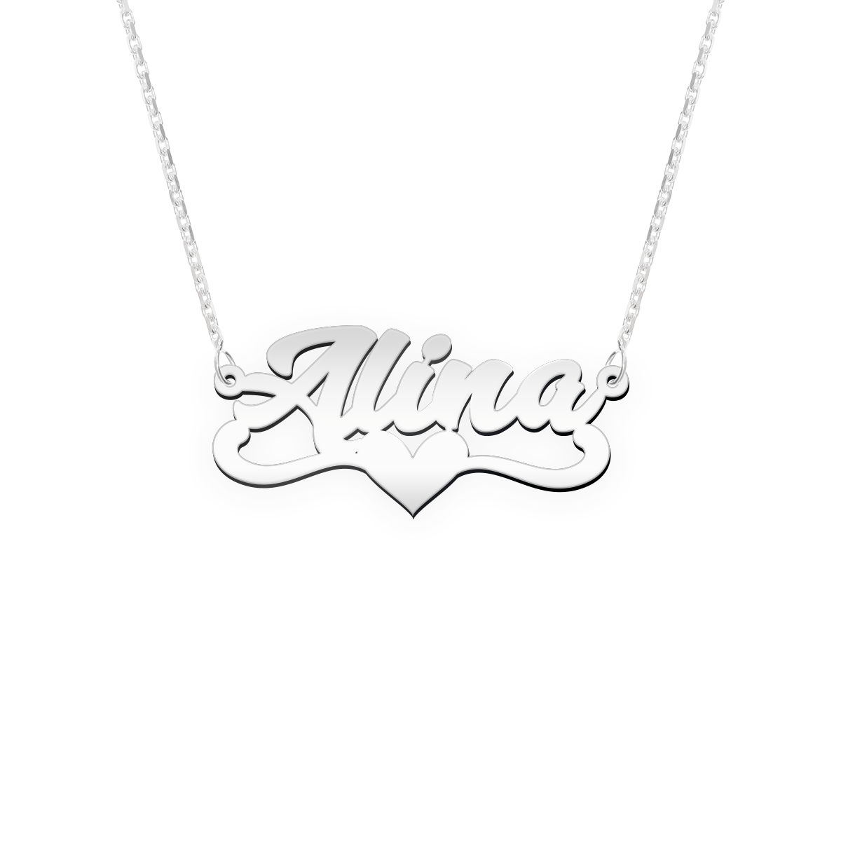 Namenskette Schriftart "Alina"