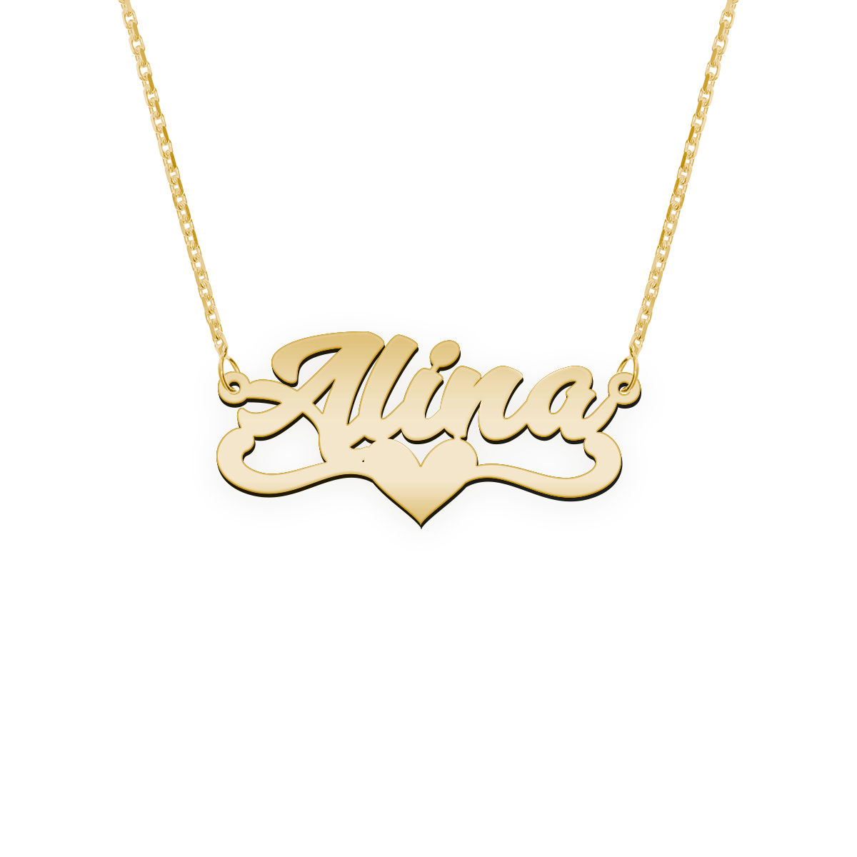 Namenskette Schriftart "Alina"