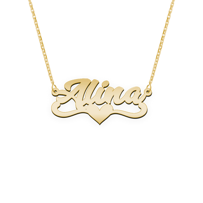 Namenskette Schriftart "Alina"