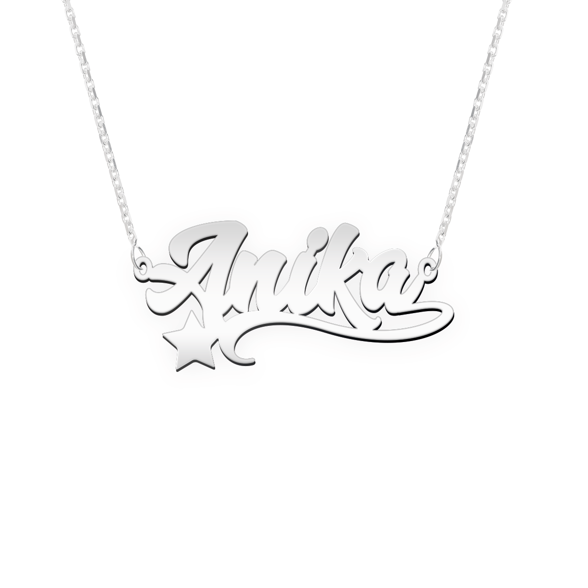 Namenskette Schriftart "Anika"
