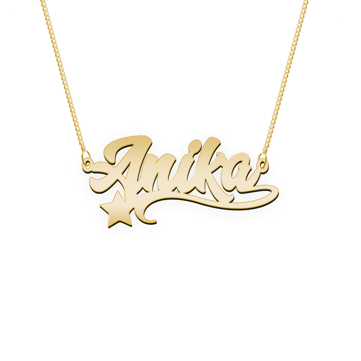 Namenskette Schriftart "Anika"