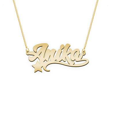 Namenskette Schriftart "Anika"