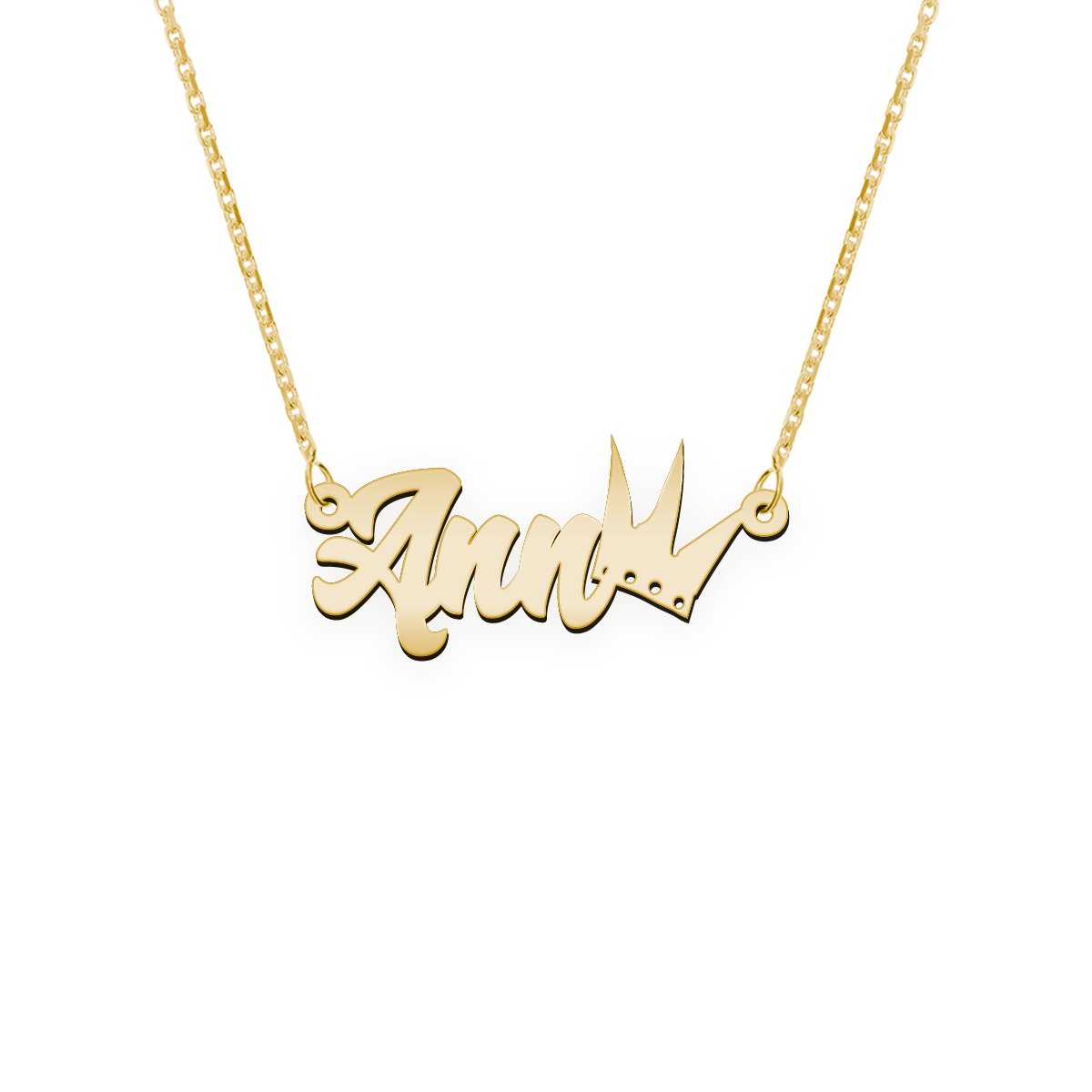 Namenskette Schriftart "Ann"