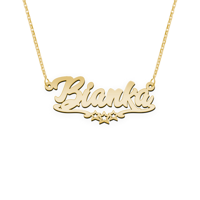 Namenskette Schriftart "Bianka"