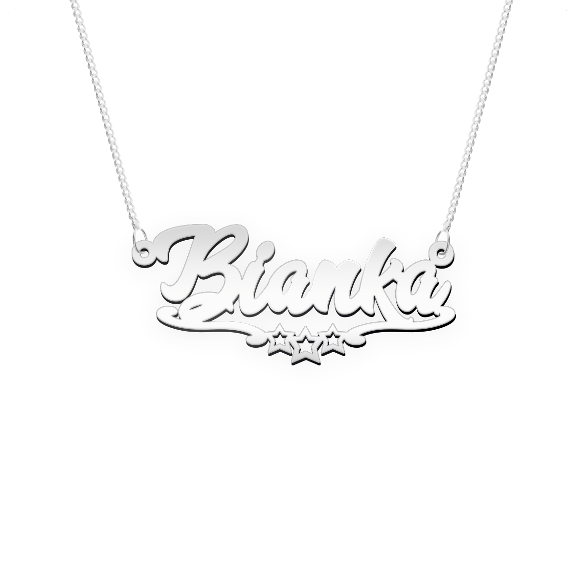 Namenskette Schriftart "Bianka"