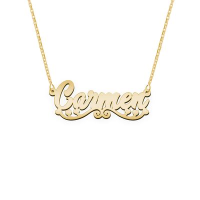 Namenskette Schriftart "Carmen"