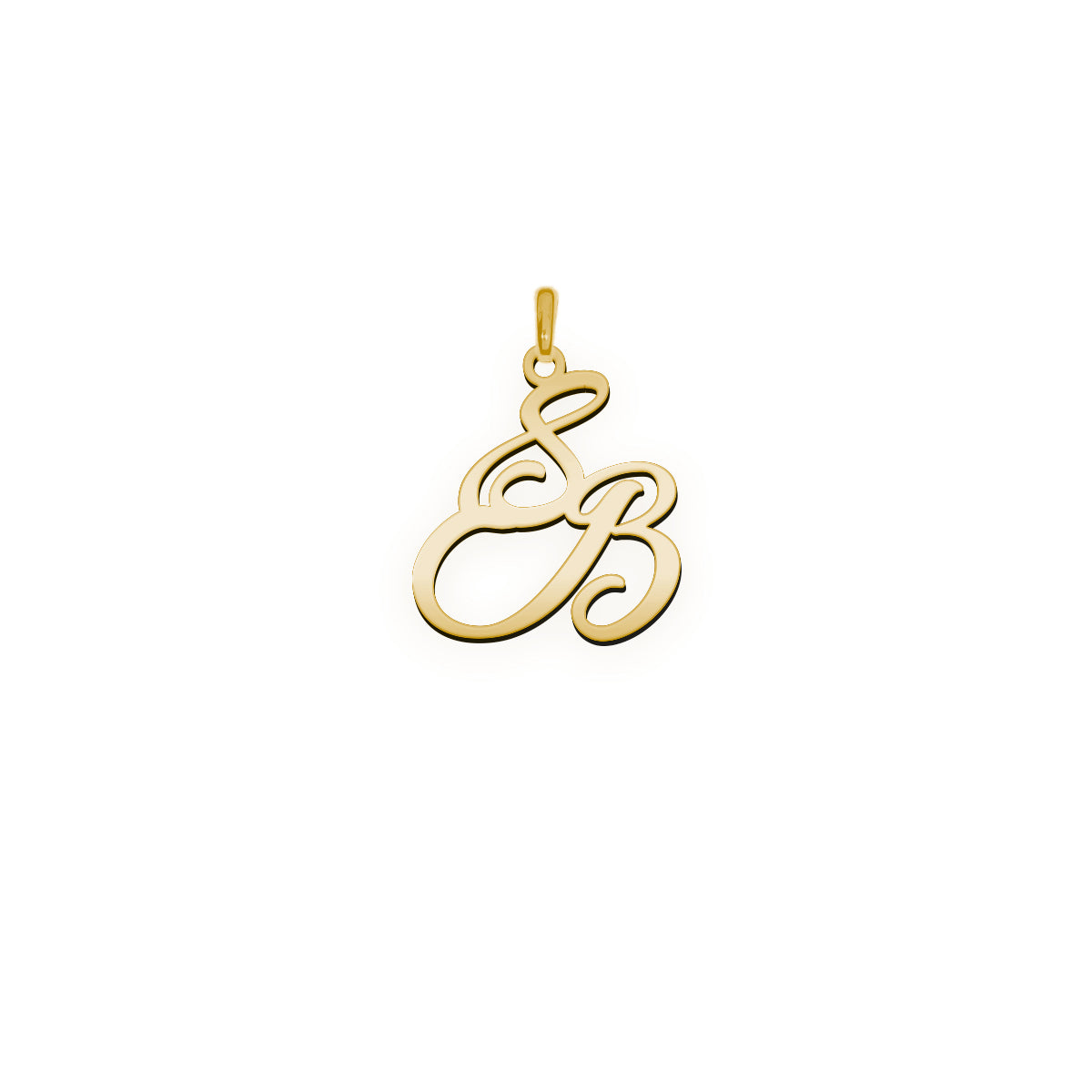 Monogramm Anhänger aus zwei Buchstaben  "S B"