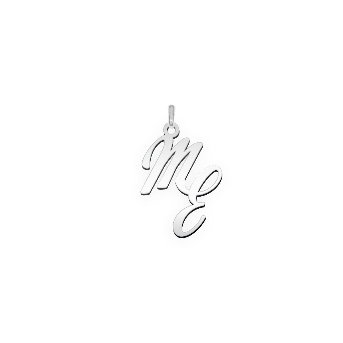 Monogramm Anhänger aus zwei Buchstaben  "M E"
