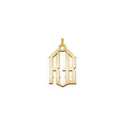 Monogramm Anhänger aus zwei Buchstaben  "R B"