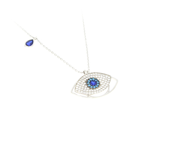 Kette mit Nazar Anhänger Silber