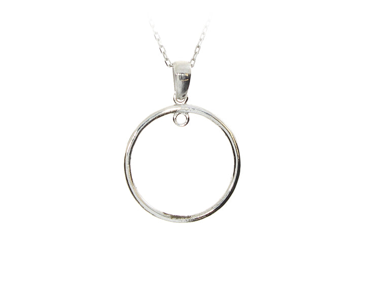 Kette mit Kreis Anhänger Silber
