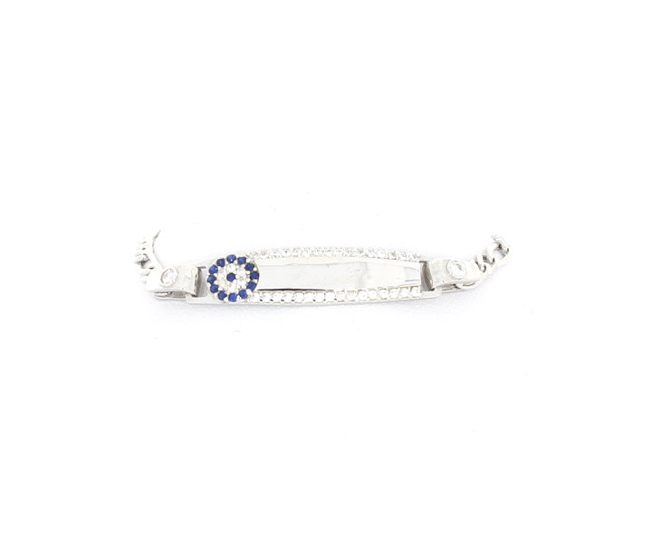 Damenarmband mit Gravur Nazar Silber