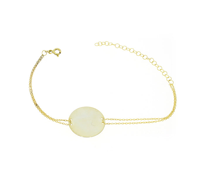 Damenarmband mit Gravur Gold
