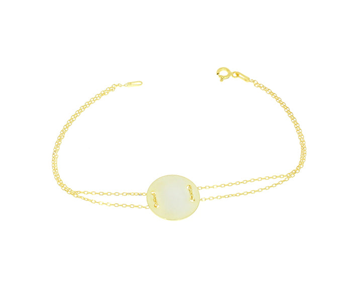 Damenarmband mit Gravur Gold